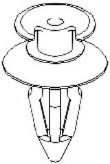 clip di fissaggio pannelli porte T3 T25 tutti